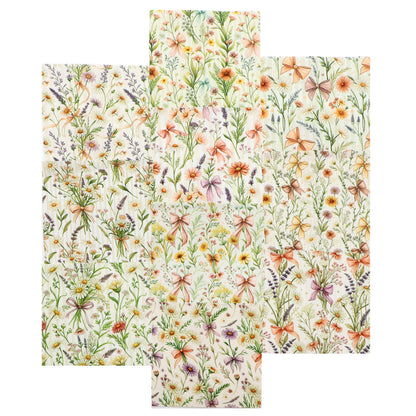 10pcS Charm Pack Set Floral Pattern VIntage Style Handmade DIY With Rich Color and Texture Elements 100% Polyester Patchwork in 10 Design Styles Suitable For Patchwork DIY Craft Projects DIY Wallet Making Gift Giving Bag Making Mother's Day Gift