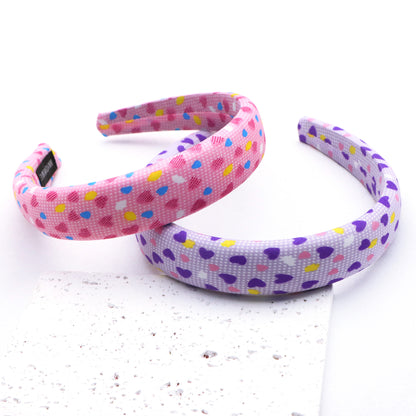 dots heart high cranial hairband