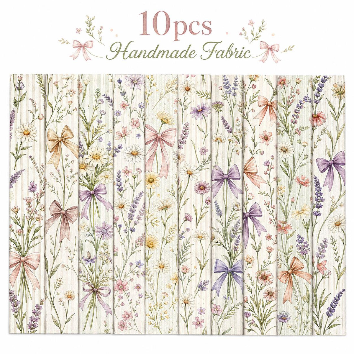 10pcs Vintage Floral Pattern Jelly Roll Fabric Strips 2.5X19.7inch Pre-Cut 100% Polyester For Patchwork Quilts, Table Runners, Placemats, Tote Bags, Storage Pouches, Makeup Bags, Coasters, Quilt Blocks & Binding