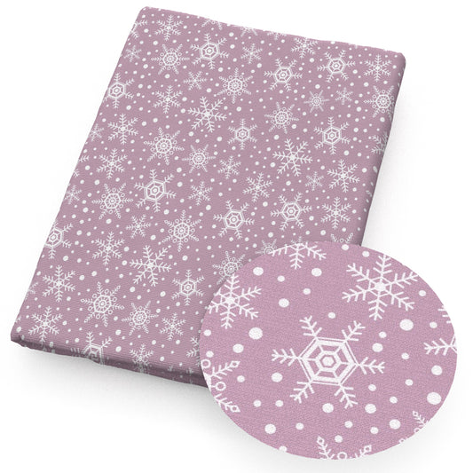 snowflakesnow christmas day fabric