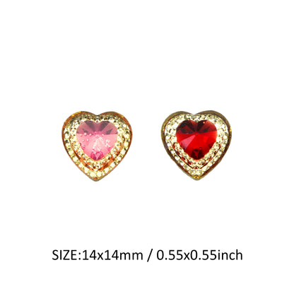 25Pcs Love Heart Shaped Acrylic Charms Transparent Resin,3D Flatback Resin Cabochons for DIY Jewelry, Earrings, Bracelets, Keychains, Festive Decor, Homemade Gifts, Phone Cases, Water Bottles, Hair Accessories - Crafting Accessories