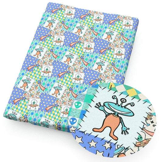 plaid grid star starfish patchwork quilt fabric