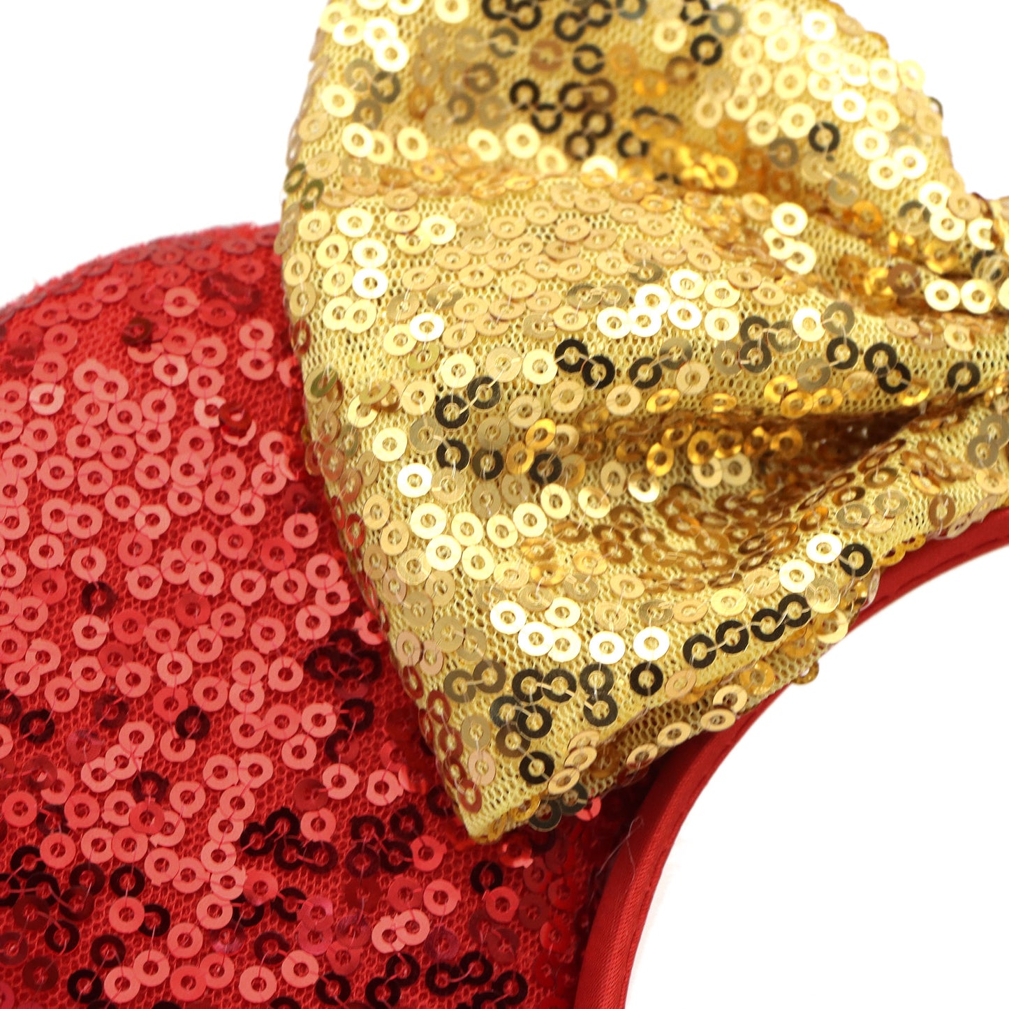 Adorable Festive Ears Sequined Headband with Bows-Sparkly Bow Hair Band with Ears Hair Hoop