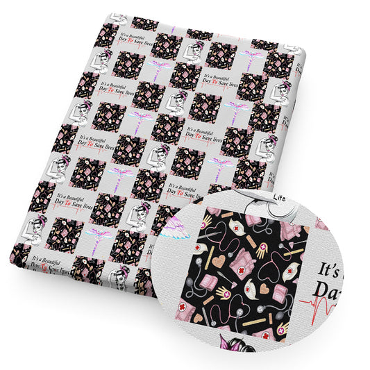 medical design theme fabric