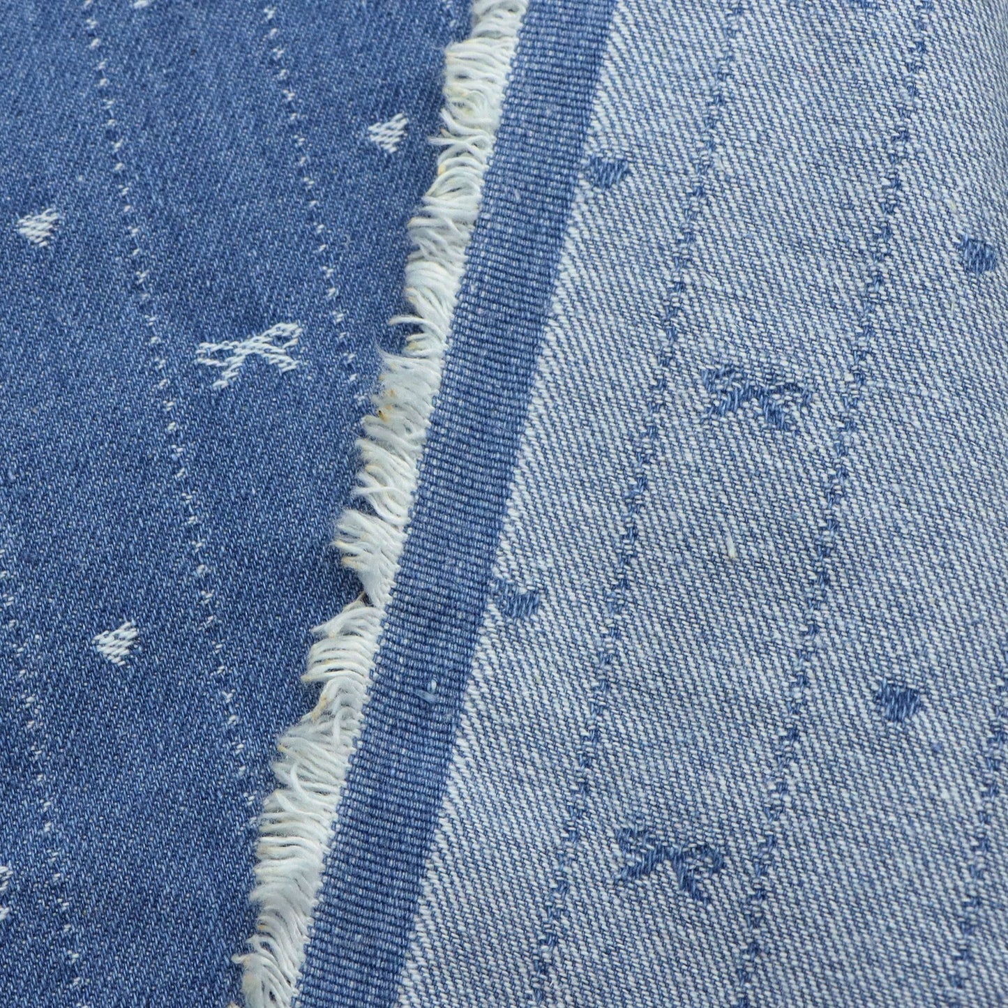 1pc Bowknot Pattern Denim Fabric, 64.96x19.68inch Pre-Cut 100% Polyester, Luxury Bows Striped Design for DIY Crafts, Bags, Sewing Projects & Hats, Hand Wash Only, Sewing Supplies, Craft Fabric | Vintage Style Fabric | Durable Fabric, Denim Fabric