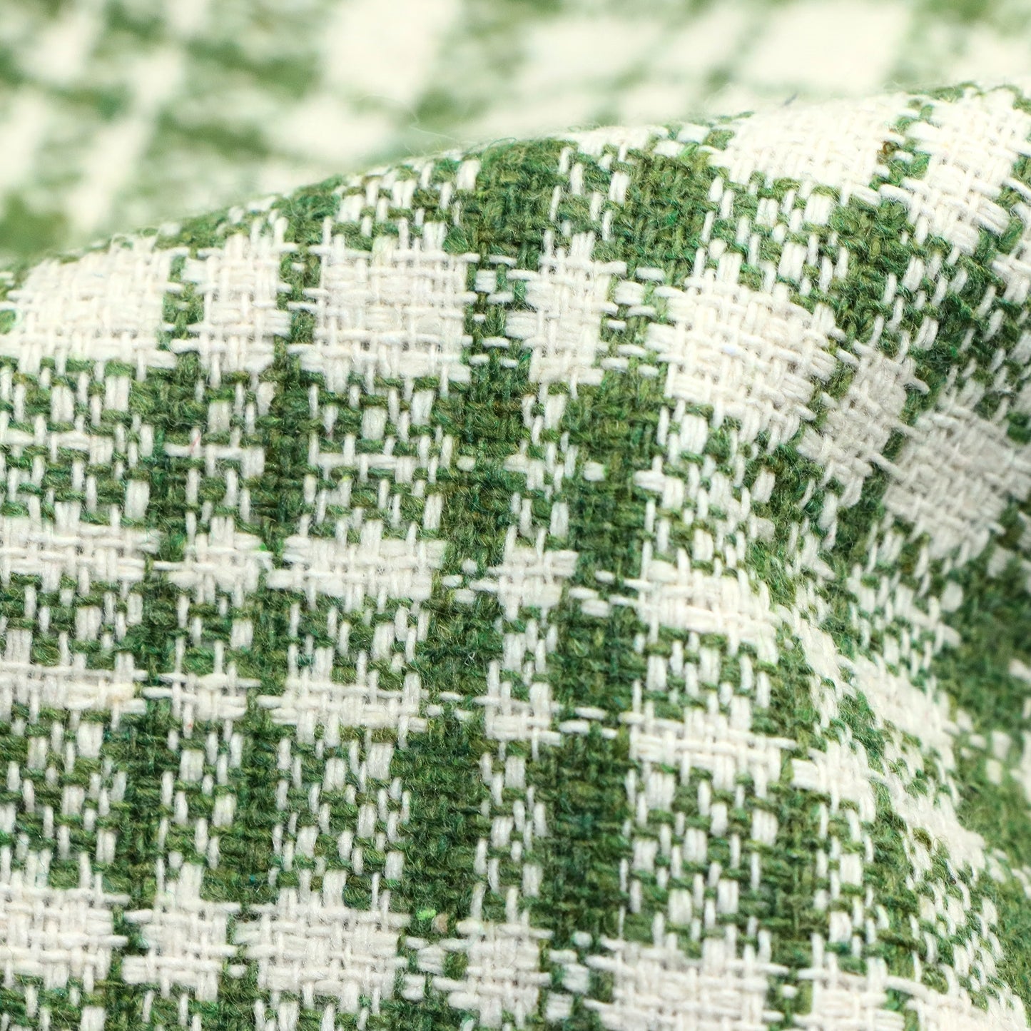 1pc 59x19.68inch(150x50cm) small fragranc plaid tweed Fabric - Soft & Durable Polyester Material, Pre-Cut for DIY Sofa Covers & Handmade Projects