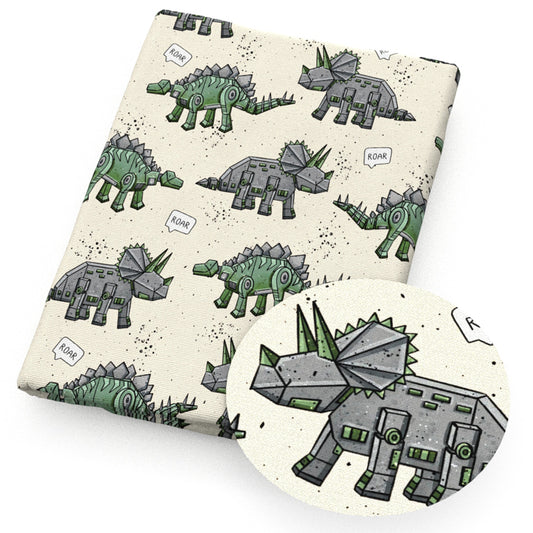 dinosaurs dino letters alphabet fabric
