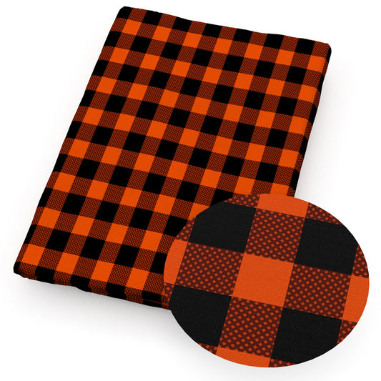 halloween plaid fabric