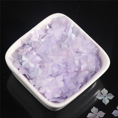 5g/pack Geometry Flowers Shaped Sequins,Plain Solid Color,PVC Flakes for DIY Crafts,Jewelry Making DIY Hand-Sewn Decorative Accessories,Perfect for New Year, Birthday, Wedding, and Bridal Shower Celebrations