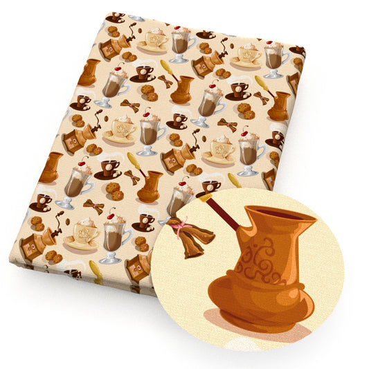 coffee drinks juice coffee beans fabric