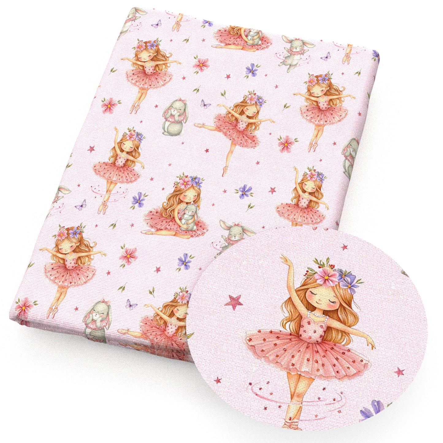 rabbit bunny girl ballet butterfly flowerfloral star starfish fabric