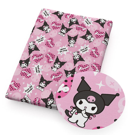 pink series skull ghost skeleton bones heart love fabric