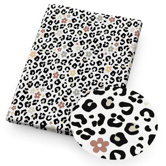 flowerfloral leopard cheetah fabric