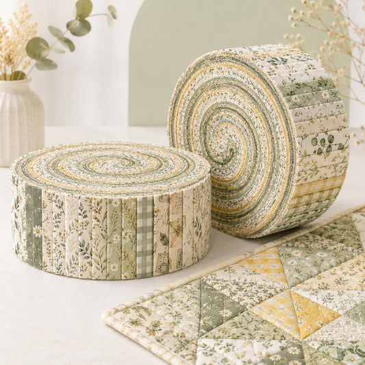10pcs Vintage Flora Pattern Jelly Roll Fabric Strips 2.5X19.7inch Pre-Cut 100% Polyester For Patchwork Quilts, Table Runners, Placemats, Tote Bags, Storage Pouches, Makeup Bags, Coasters, Quilt Blocks & Binding