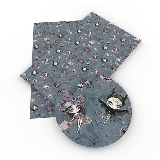 halloween girl pumpkin fabric