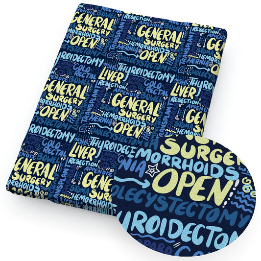 medical design theme fabric