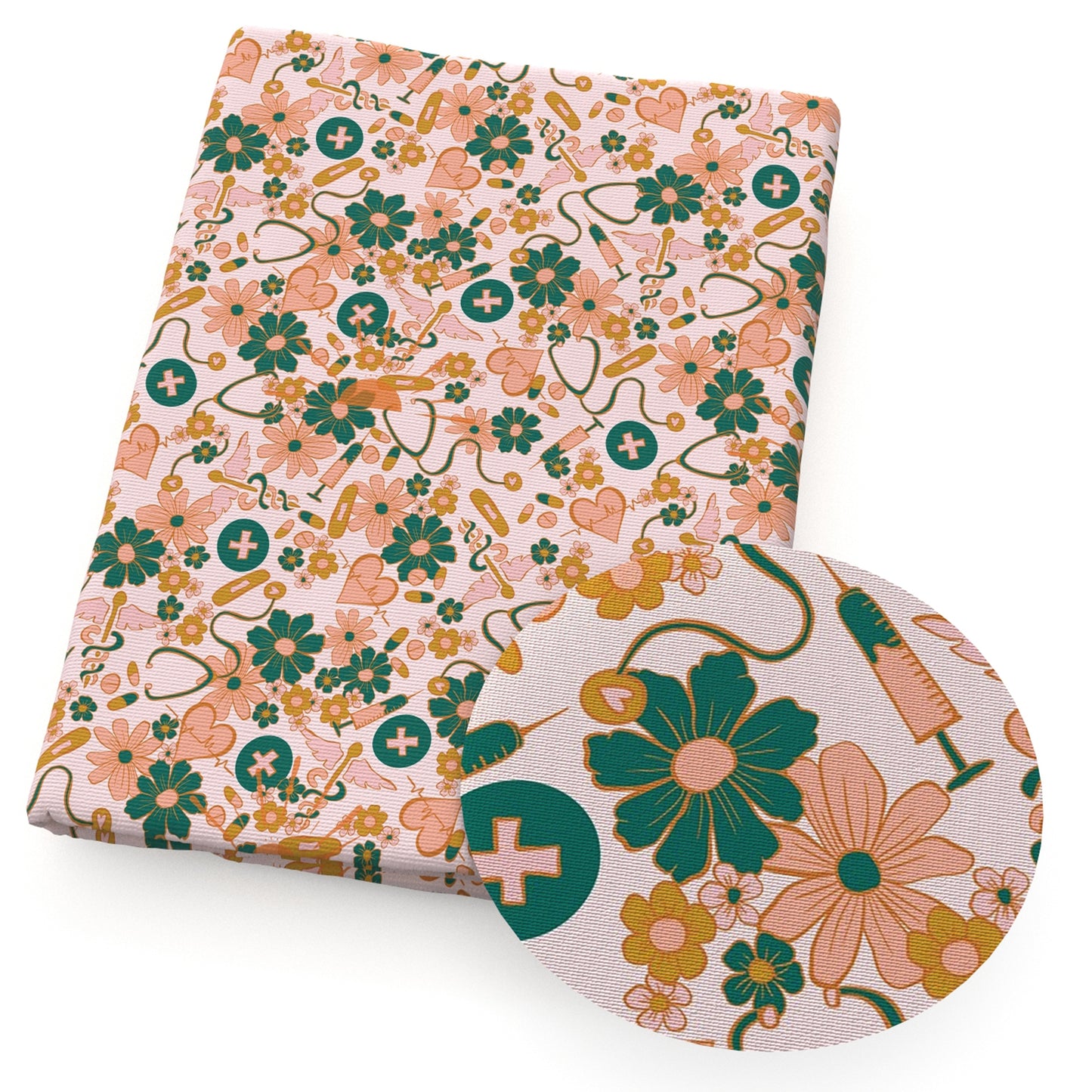 medical design theme fabric