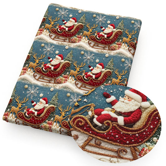 imitation embroidery series christmas day fabric