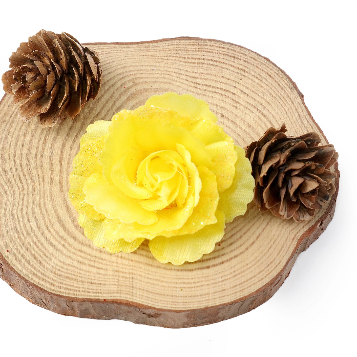 5Pcs Artificial Flowers,Fake Flowers Head Rose Artificial Silk Flower for DIY Card Making & Craft Decorations, Wedding Home Decoration,DIY Scrapbooking Party Birthday Decor