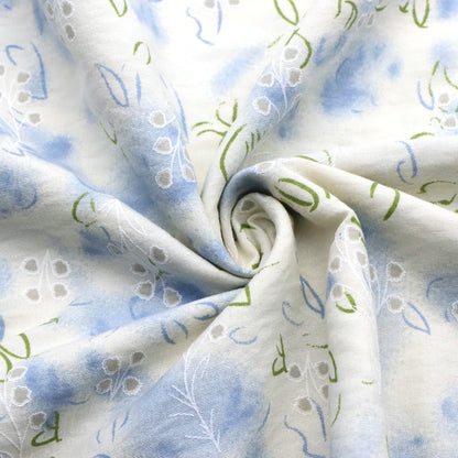 1Pc 59x19.68inch(150x50cm) leaves Tie Dye 100% Polyester Material fabric, Pre-Cut for DIY Sofa Covers & Handmade Projects