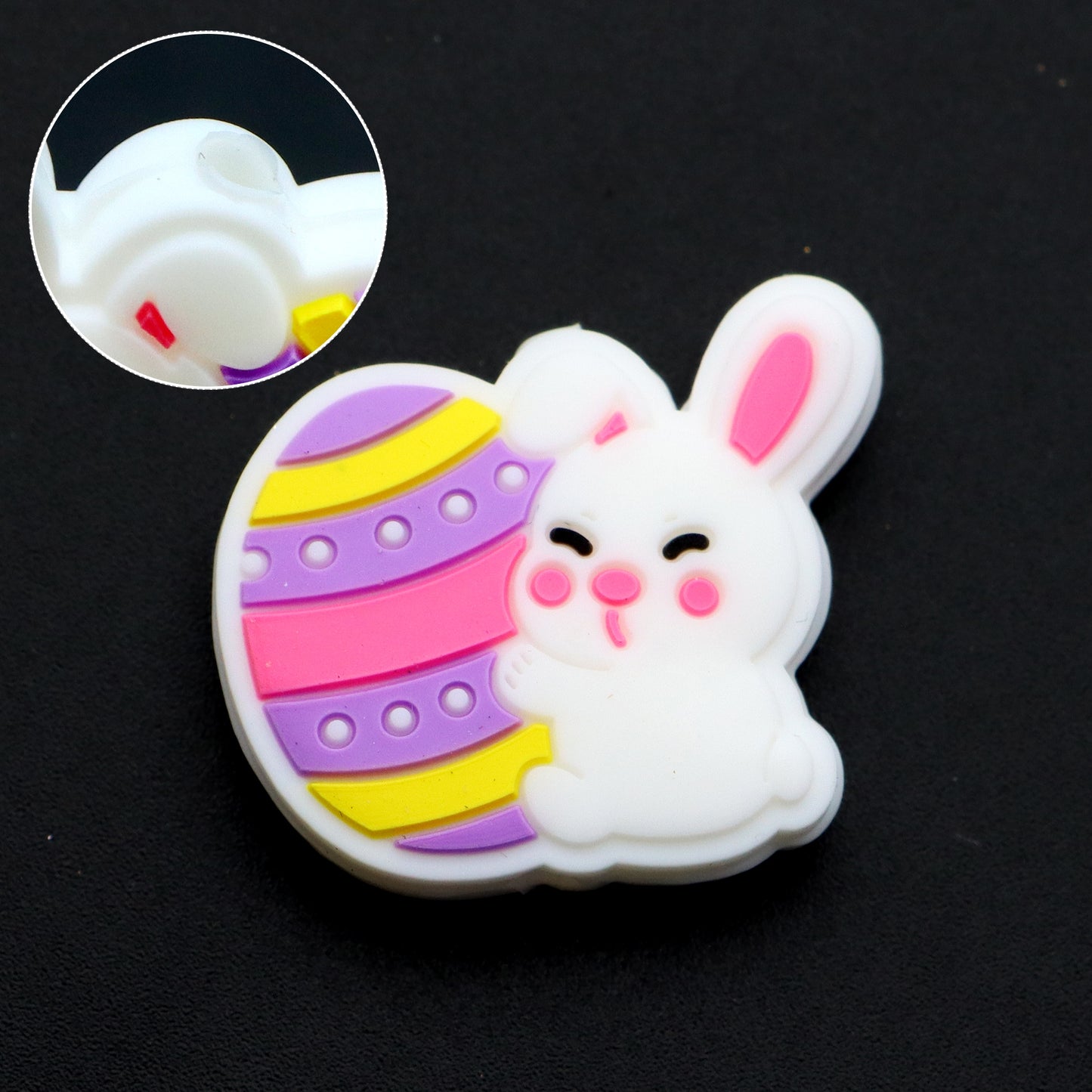 1PC Chicken Gnome Rabbit Bunny Easter Silicone Beads for Jewelry Making, DIY Beading, Key Bag Chain, Bracelet, Necklace, Beaded Pen Decors, and Home Decoration Accessories