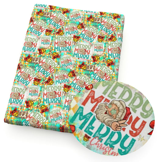 christmas day bell letters alphabet fabric