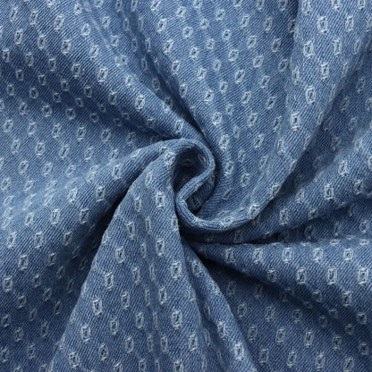 1Pc Pre-Washed  ripped hole Denim Fabric - 62.99x19.68inch(160x50cm) 100% Polyester for DIY Handmade Precut For Patchwork Craft
