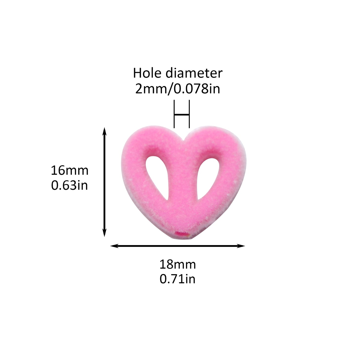 10Pcs Hollow Love Heart Acrylic Beads Plain Solid Color Loose Spacer Beads for DIY Jewelry Making Accessories DIY Bracelet Necklace Chain Earrings Charm Bangle Decors Craft Pen Supplies Festive Decorations