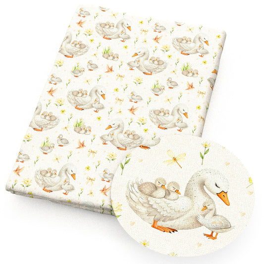 flowerfloral duck animals bowknotbows dragonfly bird heart love fabric