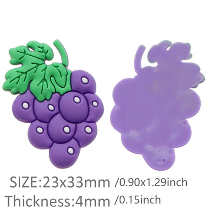 10Pcs/Pack Avocado Pineapple Fruits  Soft PVC Flexible Glue FlatBack DIY Scrapbook Embellishment Phone Craft Decoration
