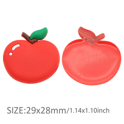 10Pcs/Pack Avocado Pineapple Fruits  Soft PVC Flexible Glue FlatBack DIY Scrapbook Embellishment Phone Craft Decoration