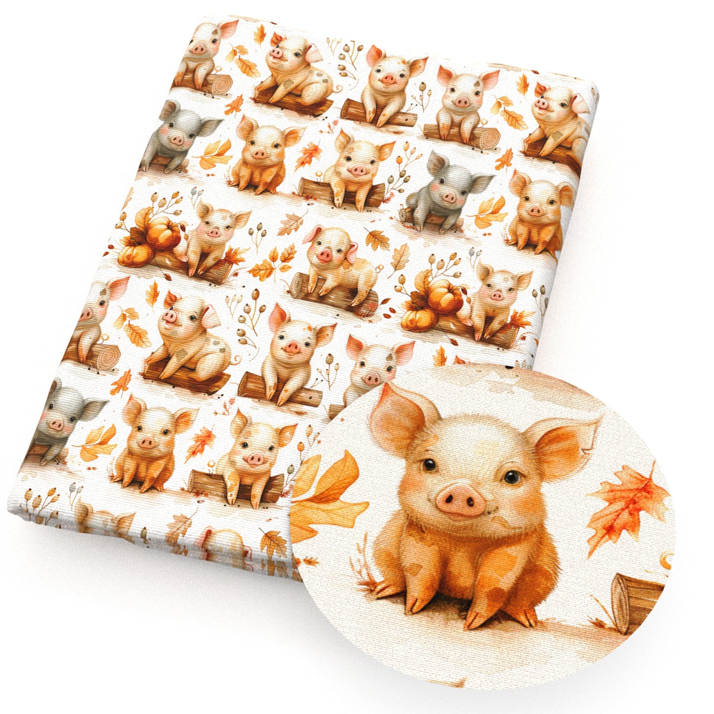 1pc pig Series Pattern Quilting Fabric-17.7x19.68inch(45x50cm) Polyester Craft Fabrics DIY Handmade Projects Doll Clothes Fabric Precut For Patchwork Craft(108gsm)