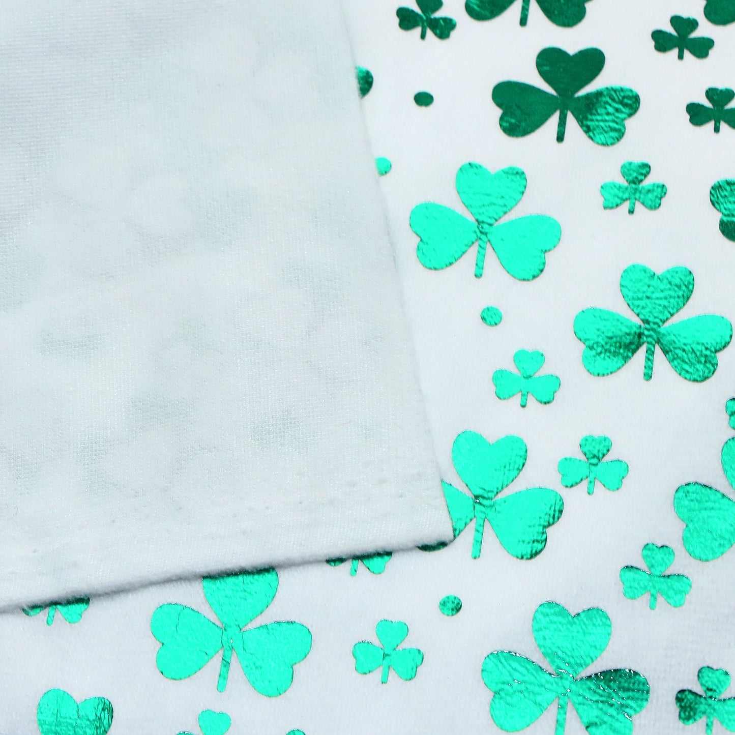 1pc Colourful Golden Hot Stamping St. Patrick's Day Faux Fur Fabric - 59x19.68inch(150x50cm) 100%Polyester Material, High Density for DIY Crafts - Hand Wash Only Precut Fabric