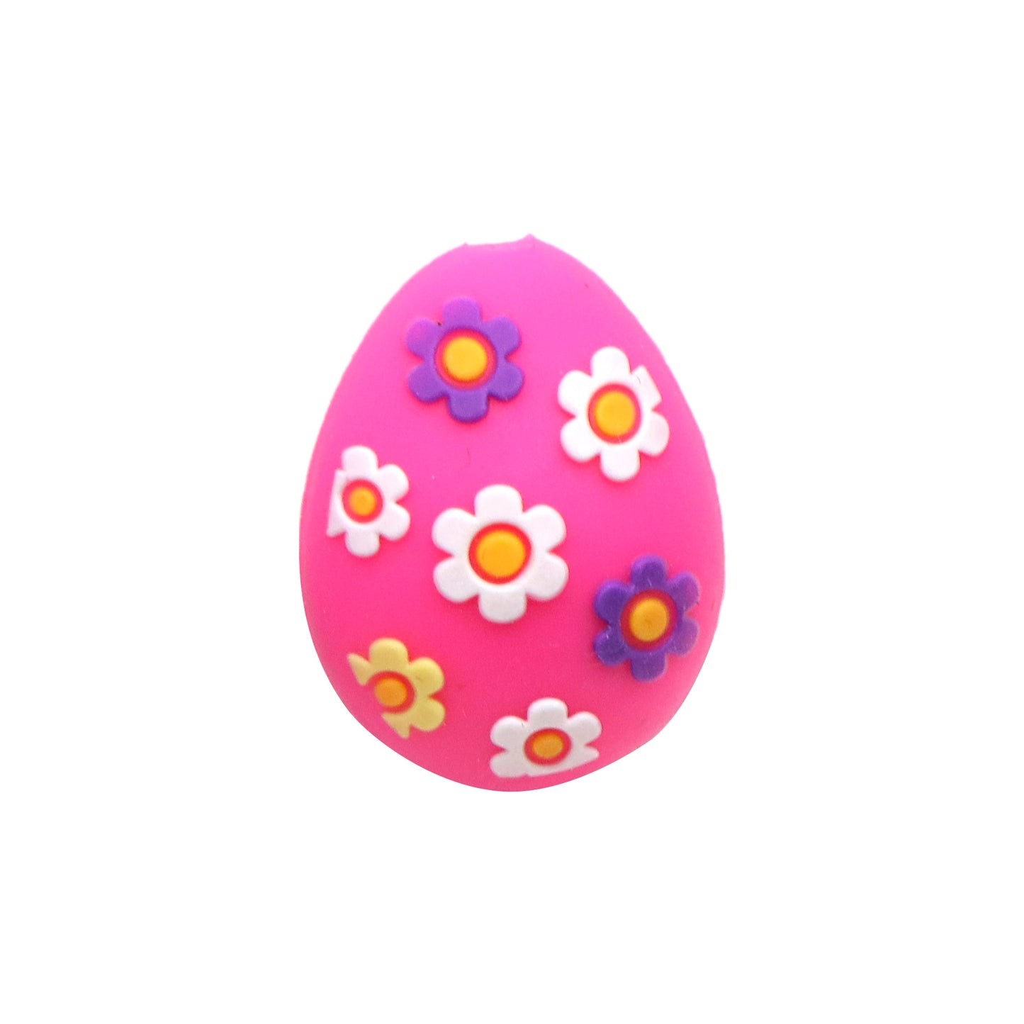 1pc Charming Chicken Eggs Flowers Silicone Plastic Beads, Focal Pendants Beads for DIY Beading & Jewelry Making, Keychains, and Bag Accessories,Beads & Bead Assortments Easter Decorations