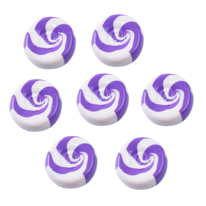 2Pcs Candy Lollipop Decor Polymer Clay For Pretend Kitchen Play Cooking Game DIY Party Doll House Accessory
