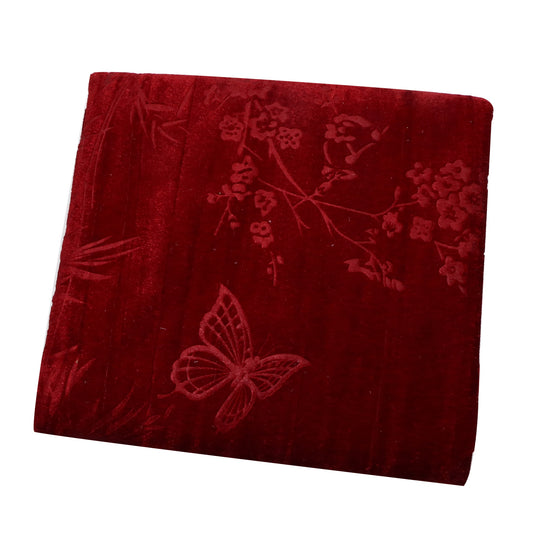1Pc 62.99x19.68inch(160x50cm) flower butterfly Velvet Polyester Material, Pre-Cut for DIY Sofa Covers & Handmade Projects