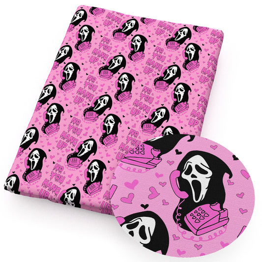 halloween heart love fabric