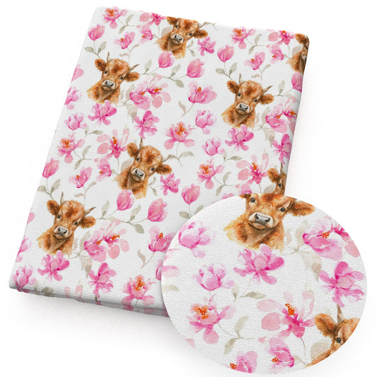 cow flowerfloral fabric