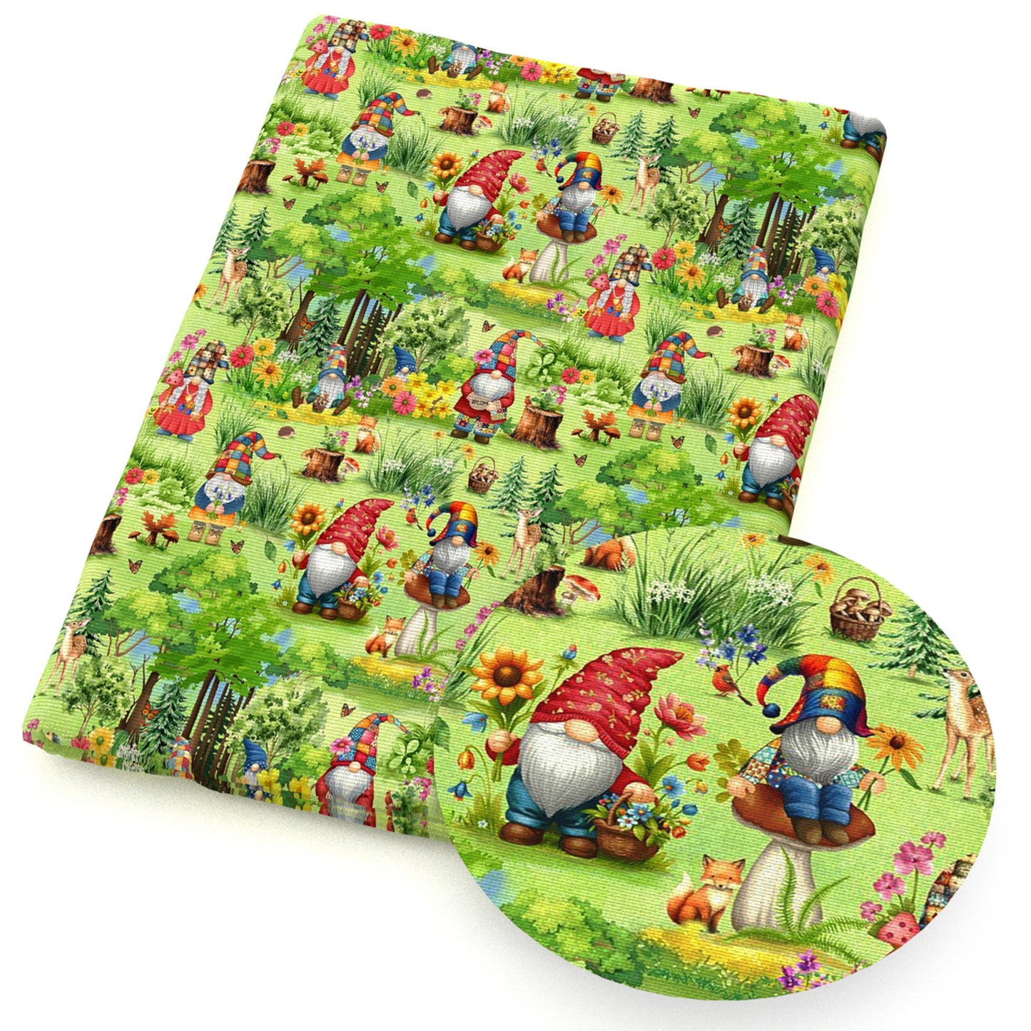 flowerfloral deerreindeer giraffe fox grass sunflower fabric