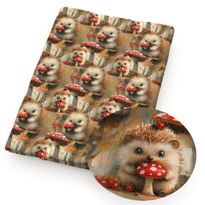 1Pc hedgehog series Quilting Fabric-17.7x19.68inch(45x50cm) Polyester Craft Fabrics DIY Handmade Precut For Patchwork Craft