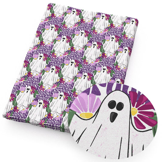halloween skull ghost skeleton bones fabric