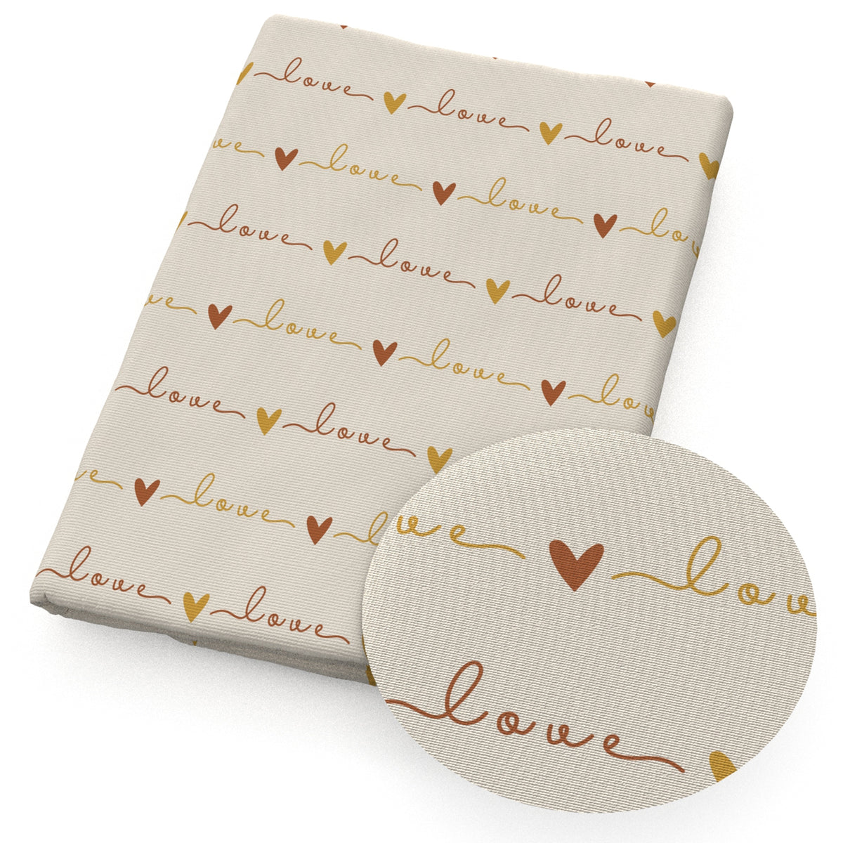 heart love valentine's day fabric