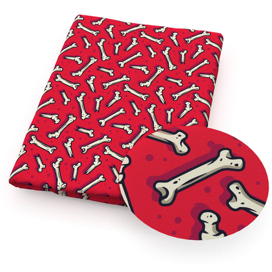 bonesfish bonesdog bones halloween horror fabric