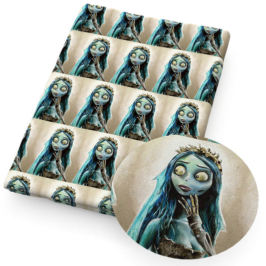 skull ghost skeleton bones halloween fabric