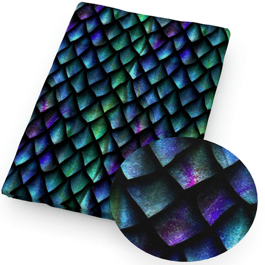 rainbow color fish scalesmermaid scales fabric