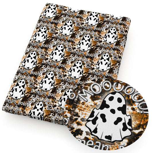 halloween skull ghost skeleton bones fabric