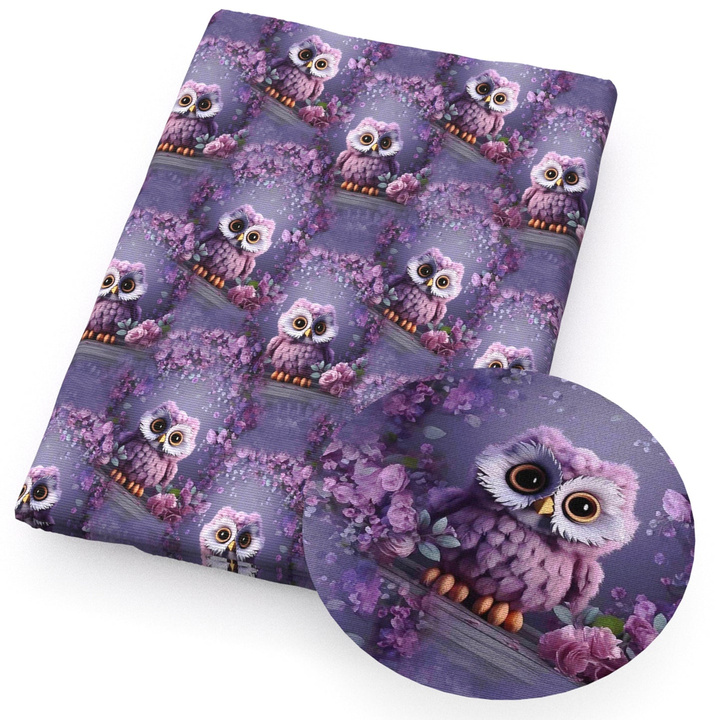 owl flowerfloral fabric