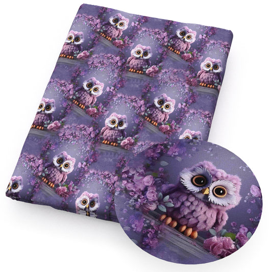 owl flowerfloral fabric