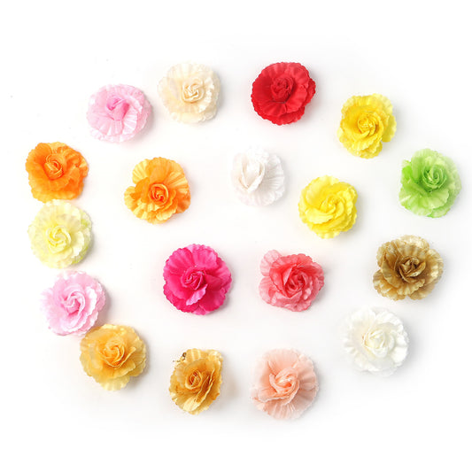 5Pcs Artificial Flowers,Fake Flowers Head Rose Artificial Silk Flower for DIY Card Making & Craft Decorations, Wedding Home Decoration,DIY Scrapbooking Party Birthday Decor