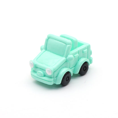 1Pc Miniature Car Statue - Mini Truck Bus Sculpture for Moss Micro Landscape, Resin DIY Landscaping Ornament, Outdoor Decor for Garden, Patio, or Yard